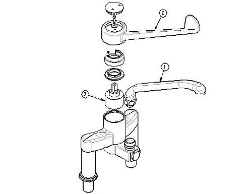 Zweiloch Mischbatterie 4000 3 Zweiloch Mischbatterie 4000 – Bild 3