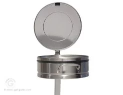 Müllsackhalter Mit Fusspedal - Ø 35 Cm - Edelstahl -Küchen Verkauf 636846175290304759 162a