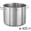 Jumbo Suppentopf - Ø 400 Mm - Höhe 400 Mm | Kochtopf Groß | Edelstahltopf | Jumbotopf
