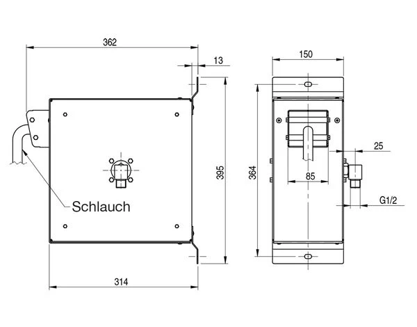 Schlauchaufroller - 5m - Mit Nito-Pistole 2 Schlauchaufroller - 5m - Mit Nito-Pistole – Bild 2