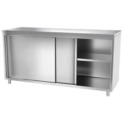 Edelstahl Arbeitsschrank ECO - 2000x700mm - Mit Schiebetür -Küchen Verkauf 636846188294778534 6afb