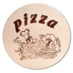 Pizzateller Aus Ahornholz - Ø 30 Cm
