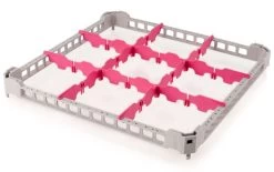 Aufsatzrand Für Gläserkorb - 500x500mm - 9 Fächern