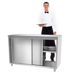 Edelstahl Arbeitsschrank PREMIUM Mit Durchreiche - 1,4 M 11 Edelstahl Arbeitsschrank PREMIUM Mit Durchreiche - 1,4 M -Küchen Verkauf 636846201438163585 b60f