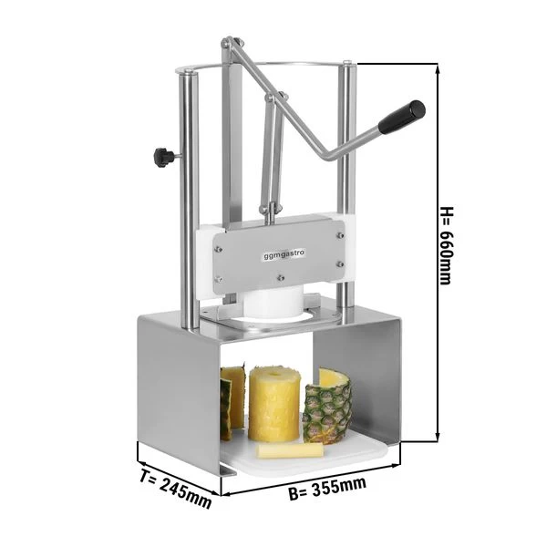 Manueller Ananasschneider/ Schäler 1 Manueller Ananasschneider/ Schäler