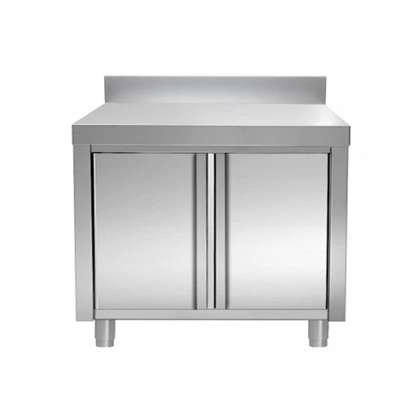 Edelstahl Arbeitsschrank PREMIUM - 800x700mm - Mit Flügeltür & Aufkantung 4 Edelstahl Arbeitsschrank PREMIUM - 800x700mm - Mit Flügeltür & Aufkantung – Bild 4