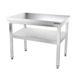 Edelstahl Arbeitstisch PREMIUM - 1000x800mm - Mit Grundboden Ohne Aufkantung -Küchen Verkauf ATK108 004 3b18