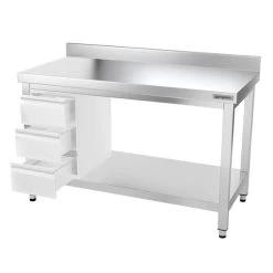 Edelstahl Arbeitstisch PREMIUM - 1400x800mm - Mit Grundboden & Aufkantung 19 Edelstahl Arbeitstisch PREMIUM - 1400x800mm - Mit Grundboden & Aufkantung -Küchen Verkauf ATK148A 008 9ec3