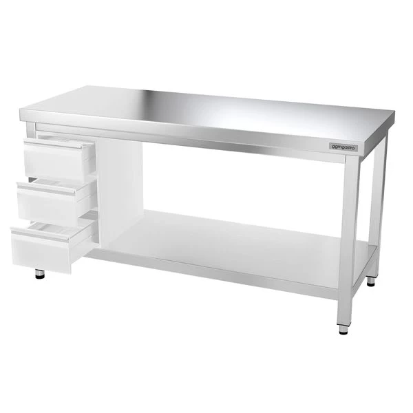 Edelstahl Arbeitstisch PREMIUM - 1600x700mm - Mit Grundboden Ohne Aufkantung 7 Edelstahl Arbeitstisch PREMIUM - 1600x700mm - Mit Grundboden Ohne Aufkantung – Bild 7