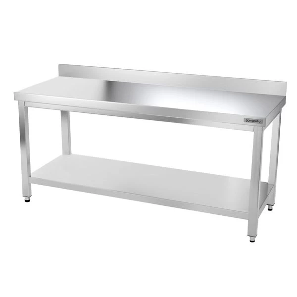 Edelstahl Arbeitstisch PREMIUM - 1800x700mm - Mit Grundboden & Aufkantung 3 Edelstahl Arbeitstisch PREMIUM - 1800x700mm - Mit Grundboden & Aufkantung – Bild 3