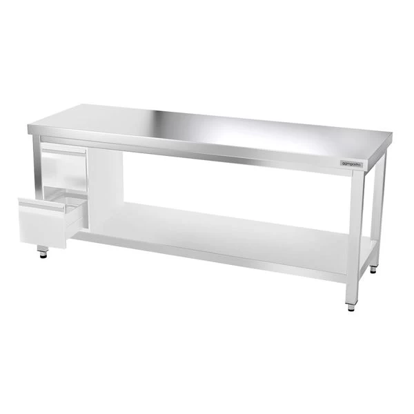 Edelstahl Arbeitstisch PREMIUM - 2000x800mm - Mit Grundboden Ohne Aufkantung 8 Edelstahl Arbeitstisch PREMIUM - 2000x800mm - Mit Grundboden Ohne Aufkantung – Bild 8