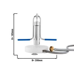 Behälter- & Gläserdusche Mit Standfuss, Saugnäpfen & Schlauch