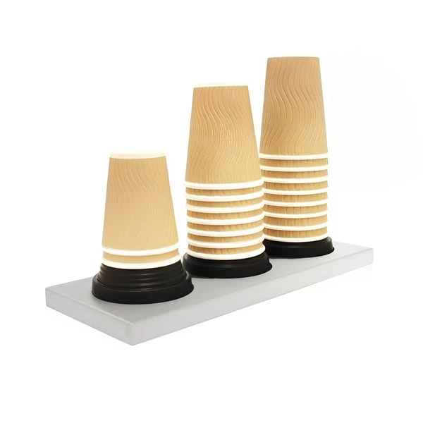 Becherstapler Edelstahl - Mit 3 Flexiblen Gummibälgen Für Thekenaufbau 2 Becherstapler Edelstahl - Mit 3 Flexiblen Gummibälgen Für Thekenaufbau – Bild 2