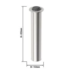 Deckelspender Edelstahl Mit Feder - Einbauversion