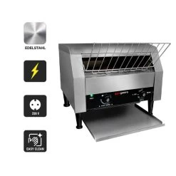 Durchlauftoaster 2,3 KW | Kettentoaster | Toaster | Conveyor -Küchen Verkauf DTKB200 icons 486b