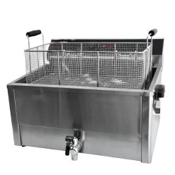 Elektro Fisch Fritteuse - 20,4 Liter - 5 KW - Mit Ablasshahn 12 Elektro Fisch Fritteuse - 20,4 Liter - 5 KW - Mit Ablasshahn -Küchen Verkauf EFJ 30 002 39a9