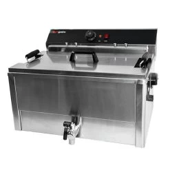 Elektro Fisch Fritteuse - 20,4 Liter - 5 KW - Mit Ablasshahn 11 Elektro Fisch Fritteuse - 20,4 Liter - 5 KW - Mit Ablasshahn -Küchen Verkauf EFJ 30 003 2afb