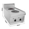 Elektroherd - 4,6 KW - 2 Platten Rund