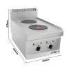 Elektroherd - 4 KW - 2 Platten Rund