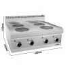 Elektroherd - 8 KW - 4 Platten Rund