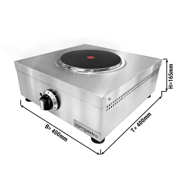 Tisch Elektroherd - 2,6 KW - 1 Platte Rund 1 Tisch Elektroherd - 2,6 KW - 1 Platte Rund