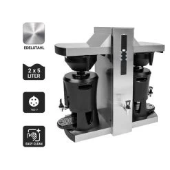 Filterkaffeemaschine Mit Heißwasserausgabe - 2x 5 Liter - 9kW - Mit 2 Brüharmen -Küchen Verkauf FKMC10 Icons 8f19