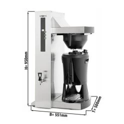 Filterkaffeemaschine Mit Heißwasserausgabe - 5 Liter - 4,5kW - Automatischer Wasserbefüllung