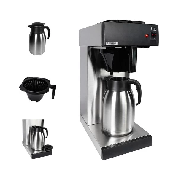 Filterkaffeemaschine - 2 Liter Tank - 2kW - Inkl. Isolierkanne 1,6 Liter Und Warmhalteplatte 7 Filterkaffeemaschine - 2 Liter Tank - 2kW - Inkl. Isolierkanne 1,6 Liter Und Warmhalteplatte – Bild 7