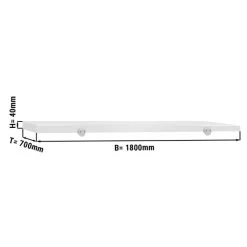 Schneideplatte Für Fleischereitisch - 1800x700mm - Weiß