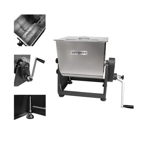 Fleischmischer - 28 Liter - 25 Kg - Manuell 4 Fleischmischer - 28 Liter - 25 Kg - Manuell – Bild 4