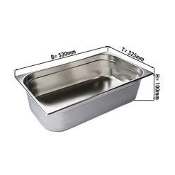 GN Behälter 1/1 - Tiefe 100 Mm