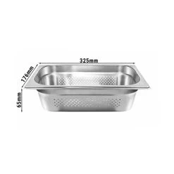 GN Behälter Gelocht 1/3 - Tiefe 65 Mm