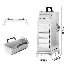 Tragbarer Akku-Frittierölfilter - 30 Liter/Minute - Für Max. 12 Liter Fritteusen