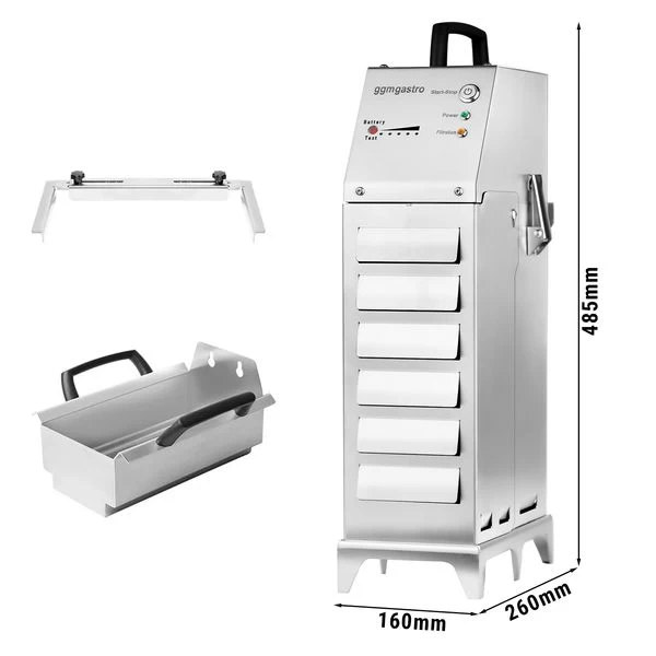 Tragbarer Akku-Frittierölfilter - 80 Liter/Minute - Für Ab 20 Liter Fritteusen 1 Tragbarer Akku-Frittierölfilter - 80 Liter/Minute - Für Ab 20 Liter Fritteusen