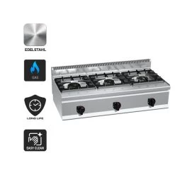 Gasherd - 31 KW - 3 Brenner -Küchen Verkauf GHB164T Icons 3a2c