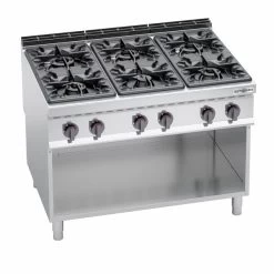 Gasherd - 53,5 KW - 6 Brenner -Küchen Verkauf GHB199H finish 8fee