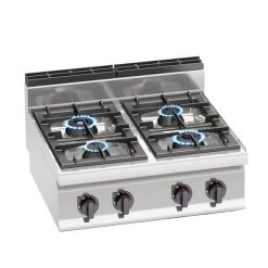 Gasherd - 28 KW - 4 Brenner 17 Gasherd - 28 KW - 4 Brenner -Küchen Verkauf GHB874P Flammen 001 3445