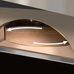 Gas Pizzaofen - (mit Holzreservoir) - 6x 30cm - Digital - Rotierend -Küchen Verkauf GPORE630 rotierend 5868