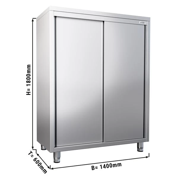 Geschirrschrank PREMIUM - 1400x600mm - Mit 2 Schiebetüren - Höhe: 1800mm 1 Geschirrschrank PREMIUM - 1400x600mm - Mit 2 Schiebetüren - Höhe: 1800mm