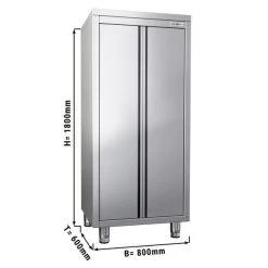 Geschirrschrank PREMIUM - 800x600mm - Mit 2 Flügeltüren - Höhe: 1800mm