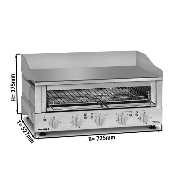 ROBAND | Griddle Toaster 700 - 5,9 KW - Grill & Salamander 1 ROBAND | Griddle Toaster 700 - 5,9 KW - Grill & Salamander
