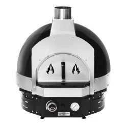 Gas Pizzaofen Schwarz - Höhe: 0,83m - Manuell - Inkl. Untergestell -Küchen Verkauf HPOUE8S 4 b16e 1