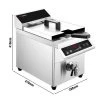 Induktions-Fritteuse - 8 Liter - 3,5 KW - Ablasshahn