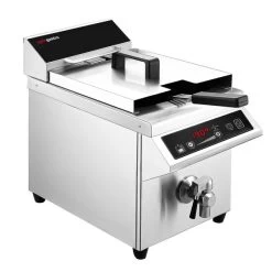 Induktions-Fritteuse - 8 Liter - 3,5 KW - Ablasshahn 21 Induktions-Fritteuse - 8 Liter - 3,5 KW - Ablasshahn -Küchen Verkauf IFBZ8 1 6a39