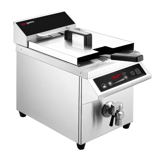 Induktions-Fritteuse - 8 Liter - 3,5 KW - Ablasshahn 2 Induktions-Fritteuse - 8 Liter - 3,5 KW - Ablasshahn – Bild 2