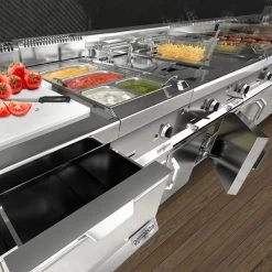 Elektro Wasserdirektgrill - 13,75 KW -Küchen Verkauf Loft links edelstahl 80e7 1