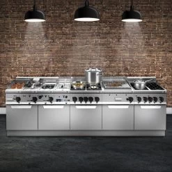 Gasherd - 28,5 KW - 6 Brenner -Küchen Verkauf Lorrenzo 600 front 5338