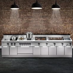 Gasherd - 33,5 KW - 6 Brenner -Küchen Verkauf Lorrenzo 700 front b667 6