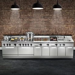 Elektroherd - 21 KW - 6 Platten Eckig -Küchen Verkauf Lorrenzo 900 front 5680 7