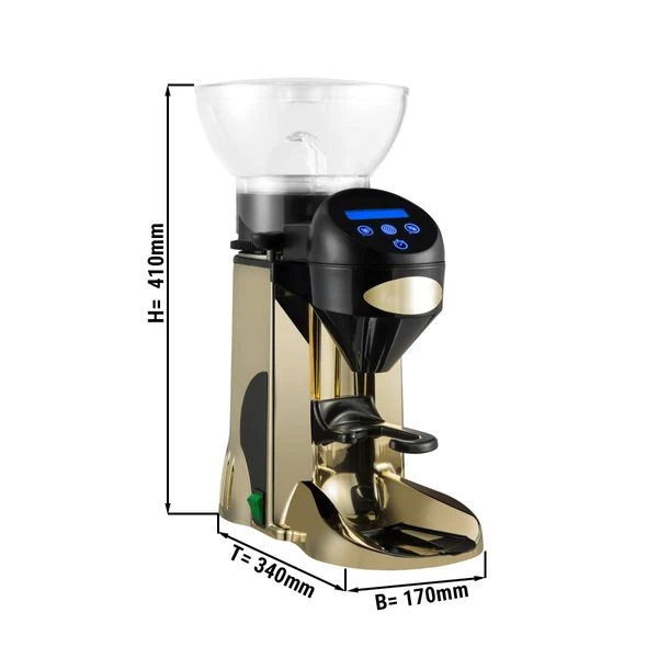 Kaffeemühle - Gold - 1kg - 275 Watt - 77dB 1 Kaffeemühle - Gold - 1kg - 275 Watt - 77dB